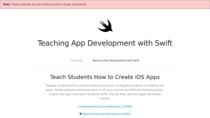 Teaching App Development with Swift image