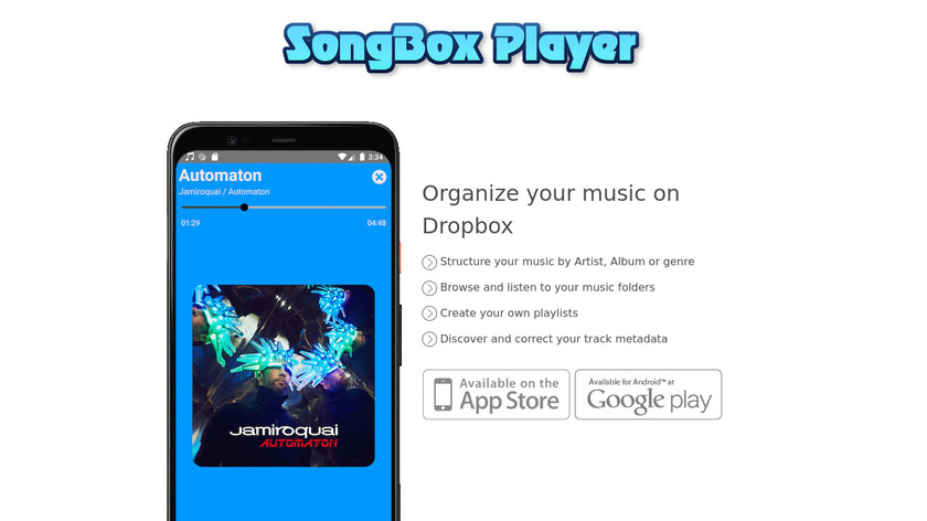 SongBox Player Landing Page