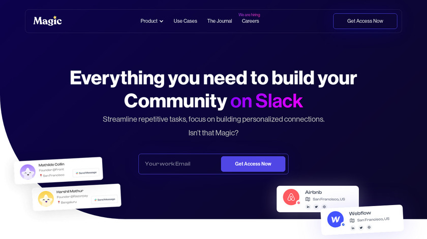 Magik for Slack Landing Page