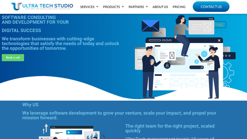 Ultratech Studio Landing Page
