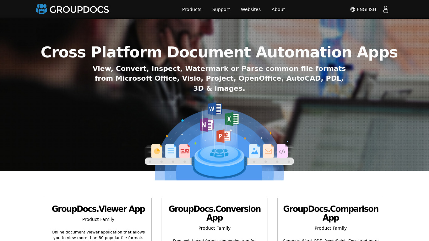 Groupdocs.app Landing page