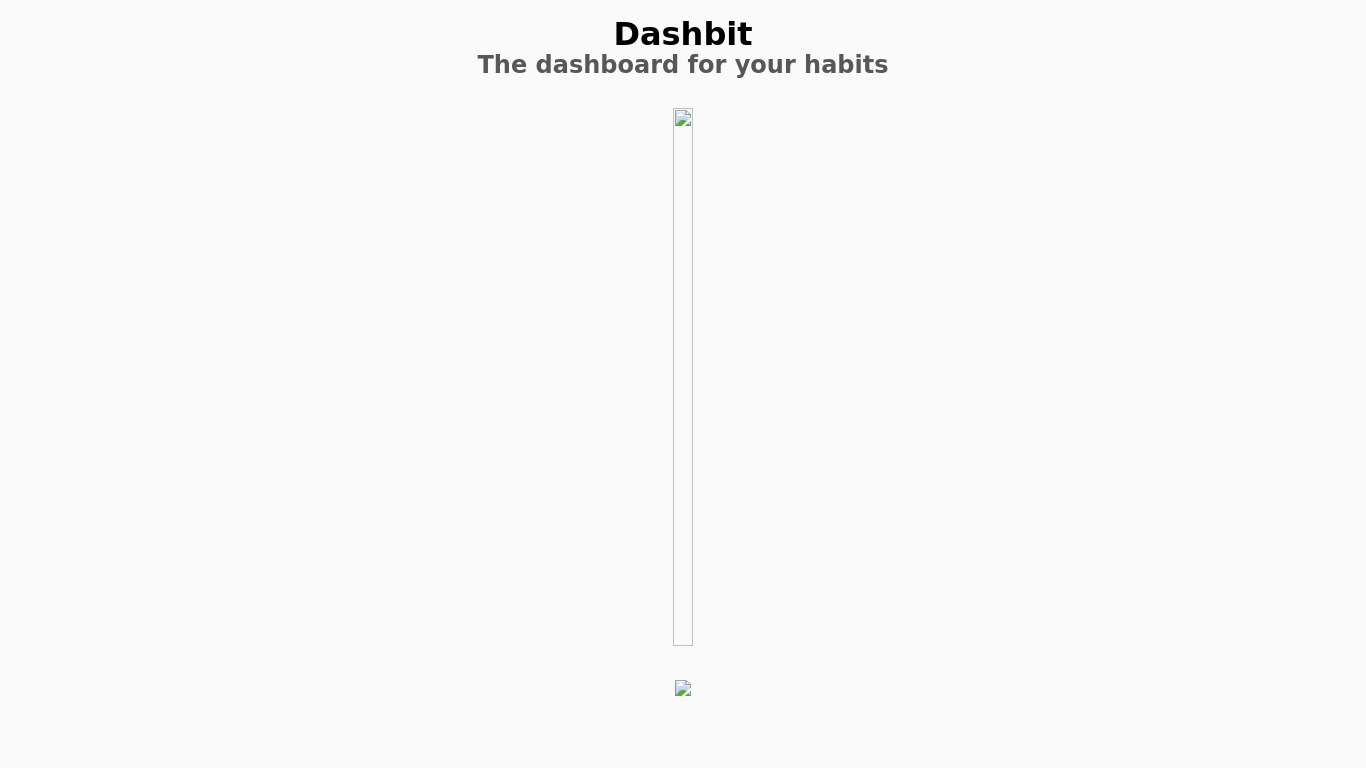 Dashbit Landing page