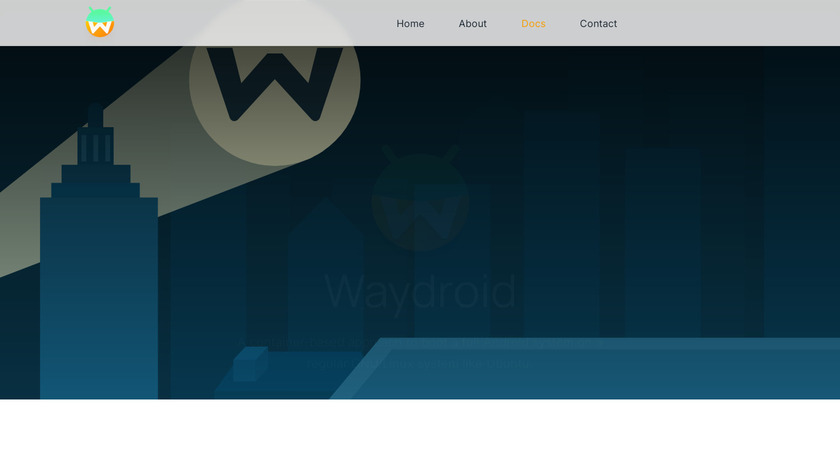 Waydroid Landing Page