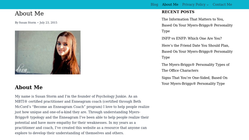 Psychology Junkie Landing Page