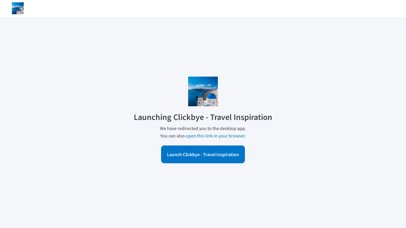 Clickbye Landing page
