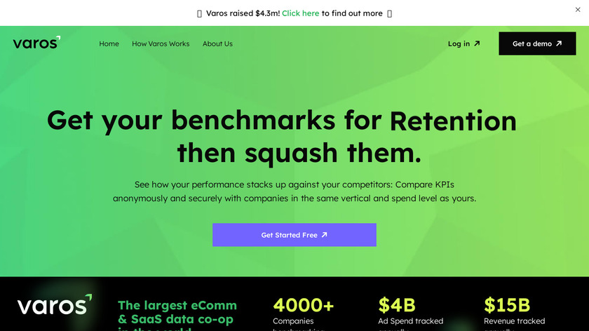 Varos Landing Page