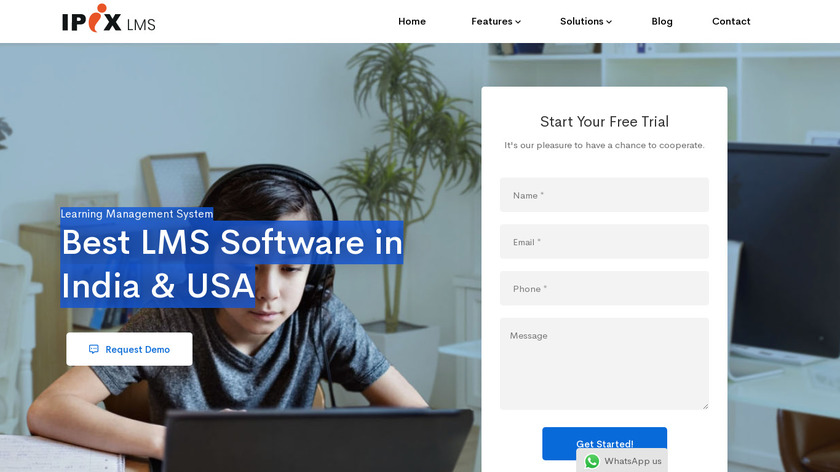 IPIX LMS Landing Page