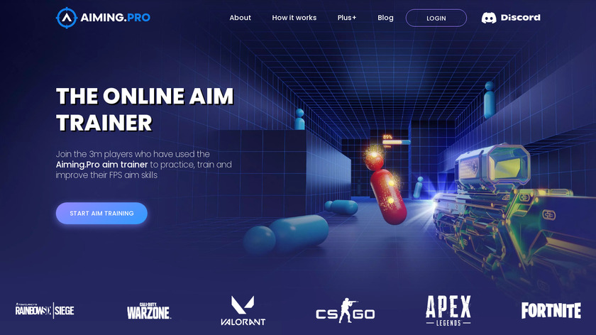 Aiming.Pro Landing Page