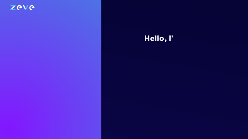 Zeve AI Landing Page