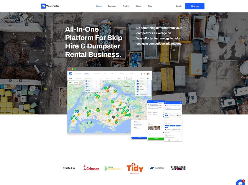WastePorter Landing Page