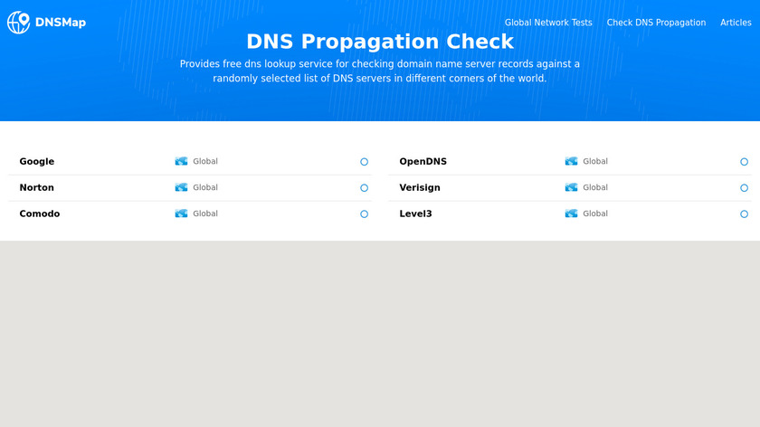 DNSMap Landing Page
