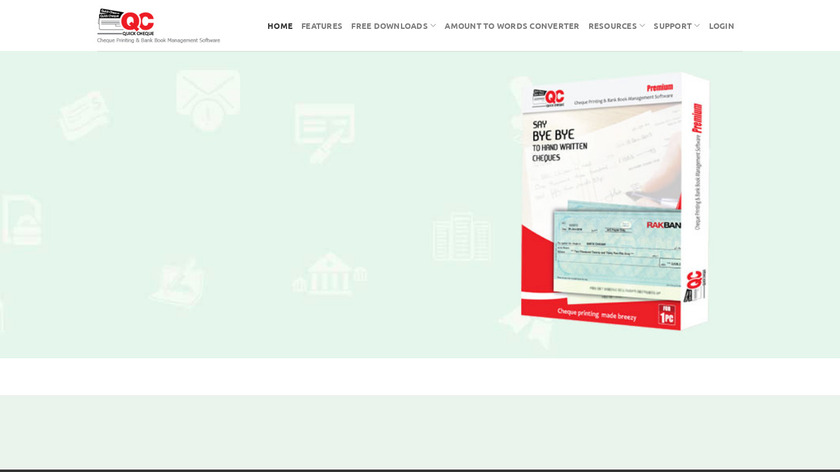 Quick Cheque Landing Page