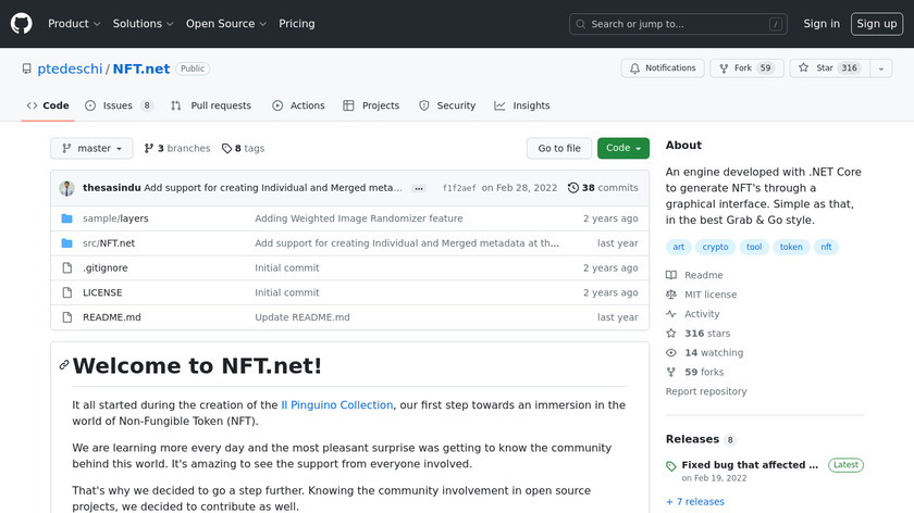 NFT.net Landing Page