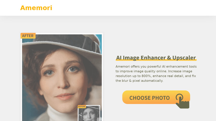 Amemori Landing Page
