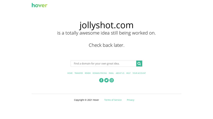 Jollyshot Landing Page