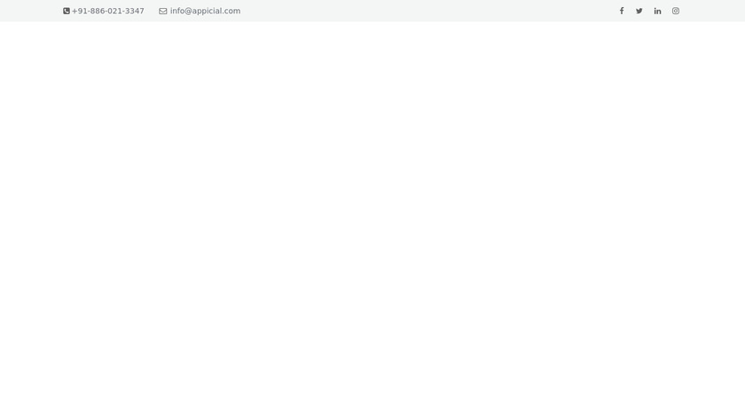 Appicial UberEats Clone App Landing Page