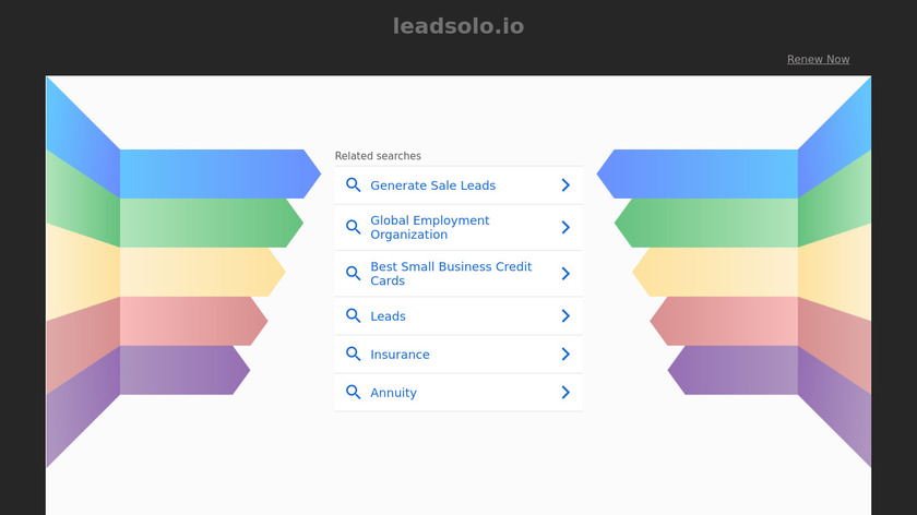 Leadsolo.io Landing Page