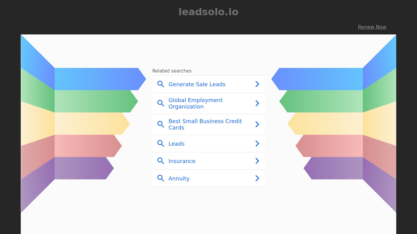 Leadsolo.io Landing page