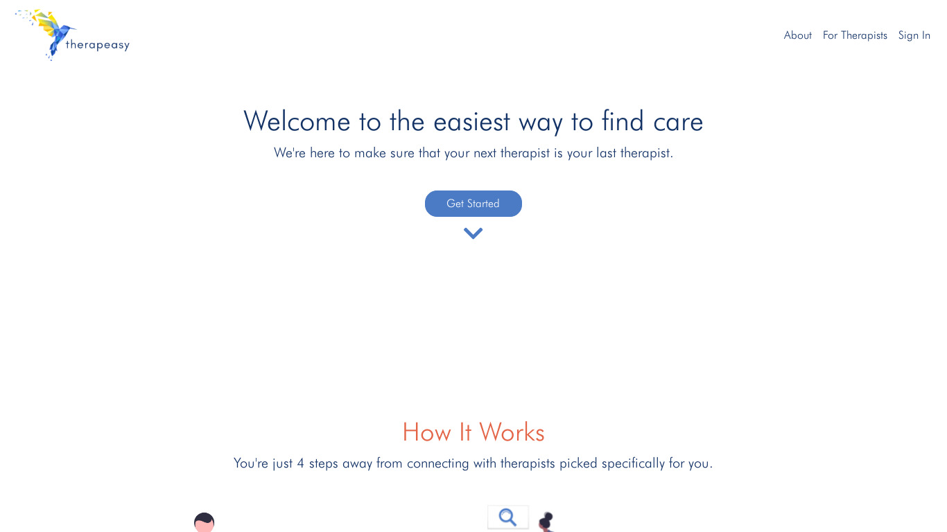 Therapeasy Landing page