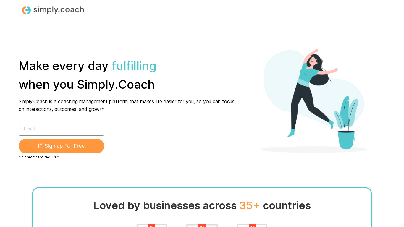 Simply.Coach Landing page