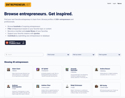 Entrepreneur List image