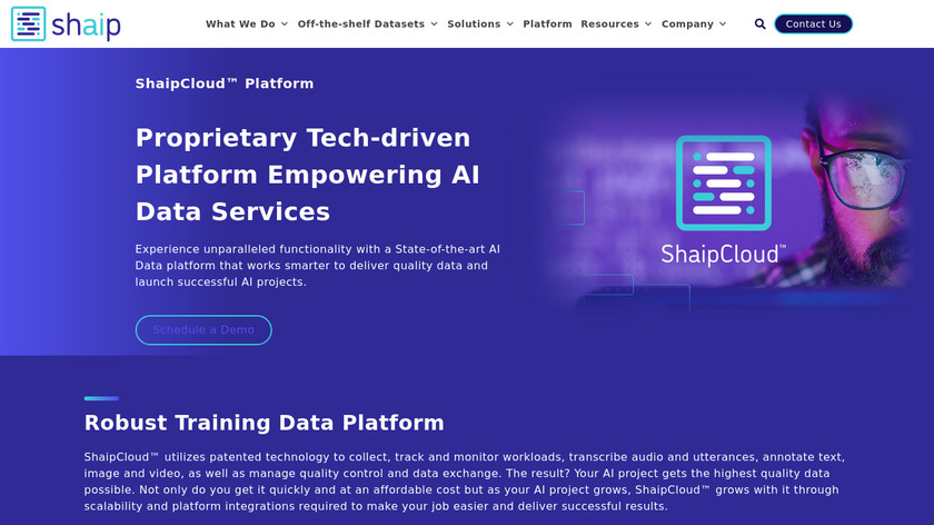 ShaipCloud™ Platform Landing Page