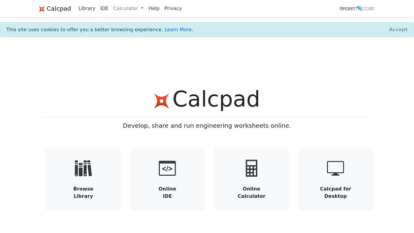 Calcpad.eu Landing Page