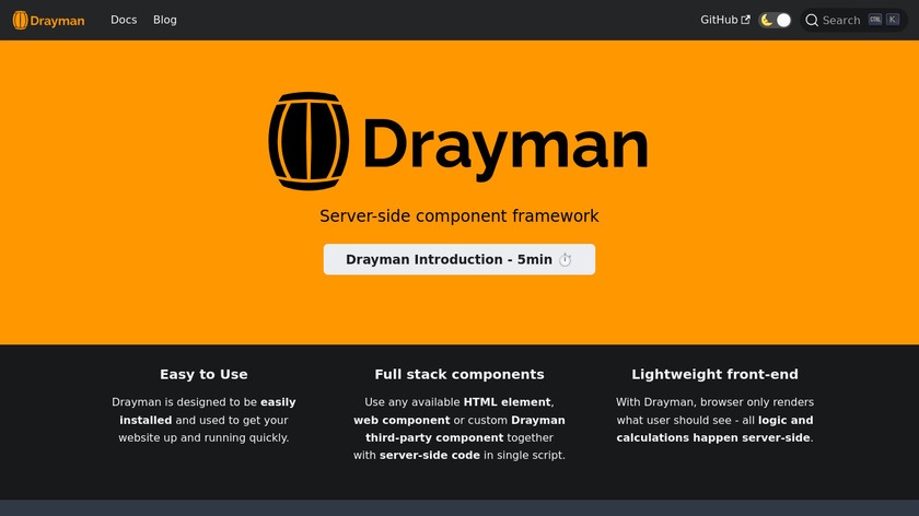 Drayman Landing Page