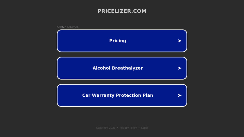 Pricelizer Landing Page