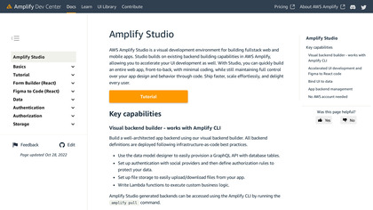 AWS Amplify Admin UI image