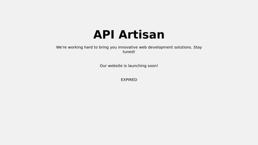 API Artisan Landing Page