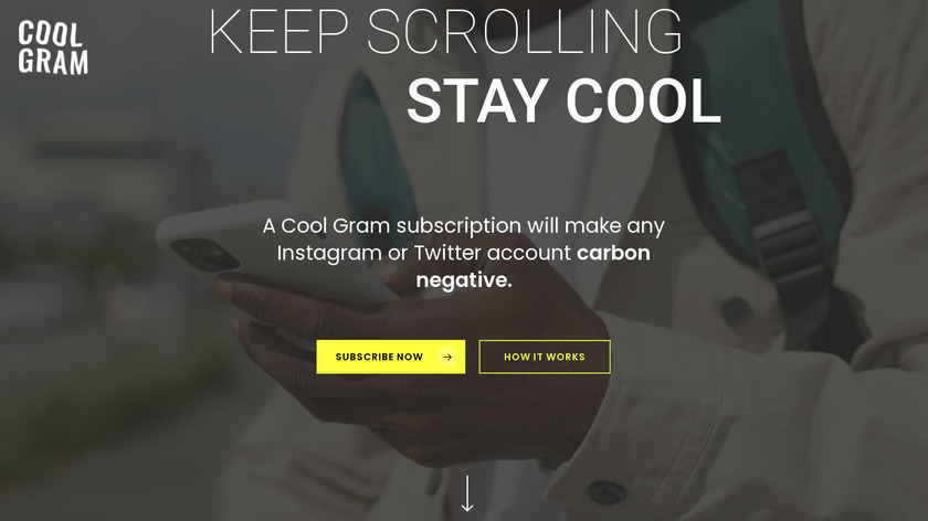 Cool Gram Landing Page