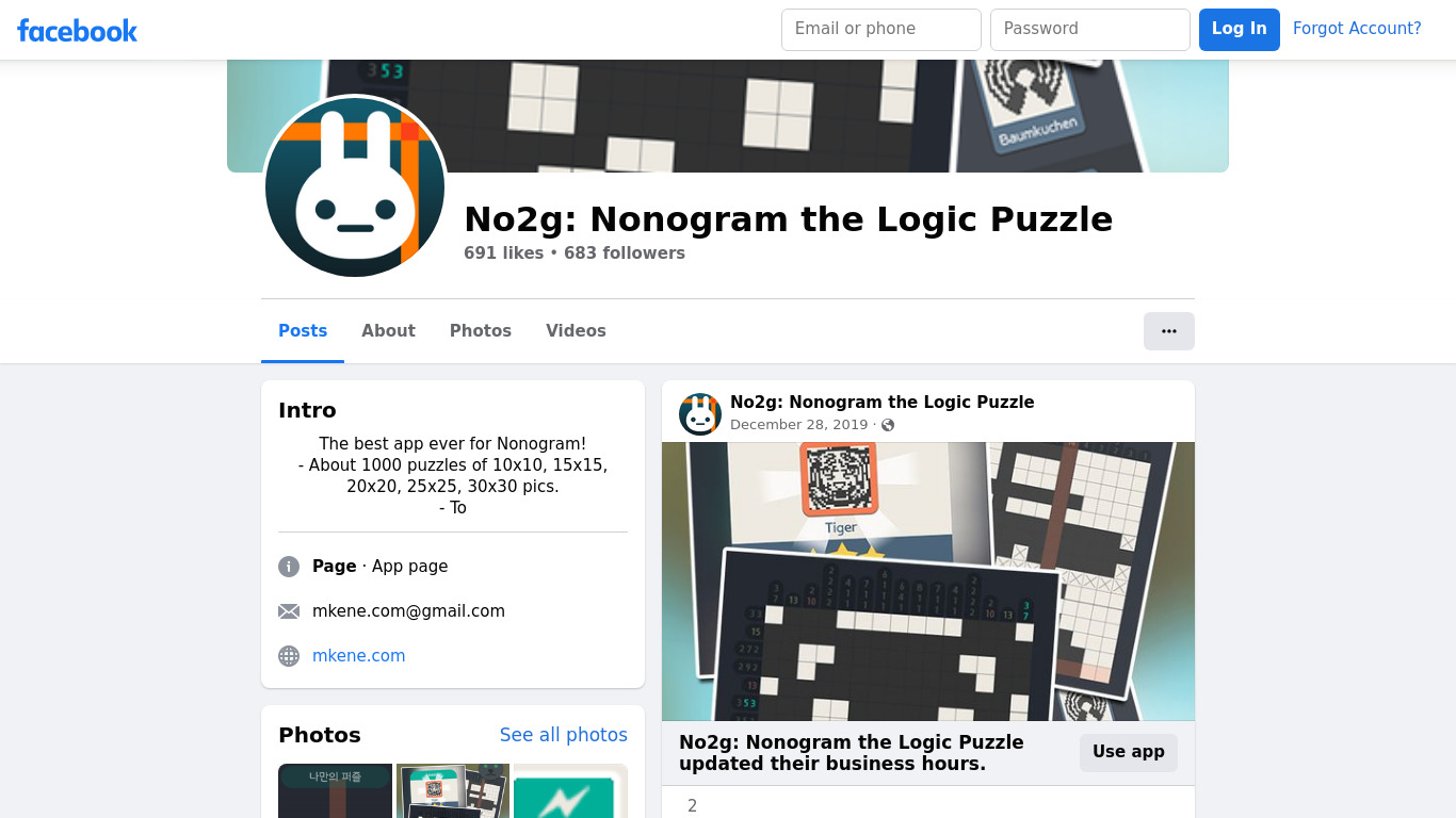 No2g: Nonogram Griddlers Landing page