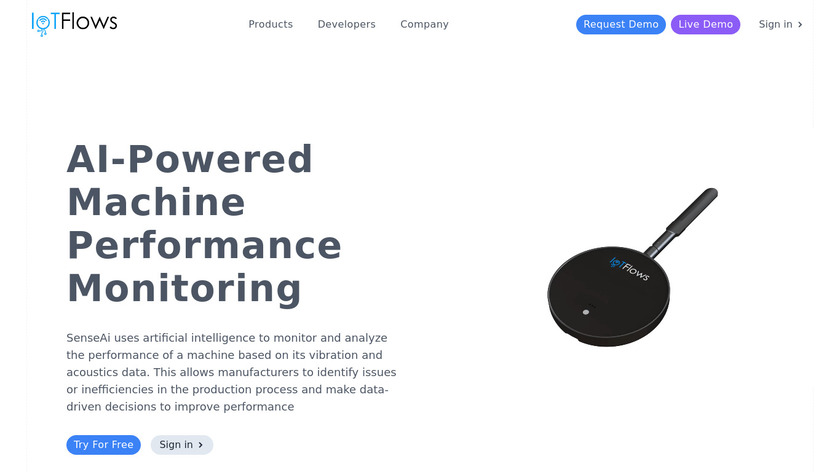IoTFlows Landing Page