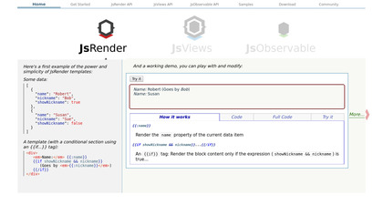 JsViews: Next-generation jQuery Templates image