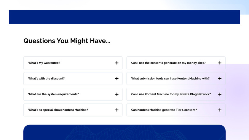 Kontent Machine Landing Page