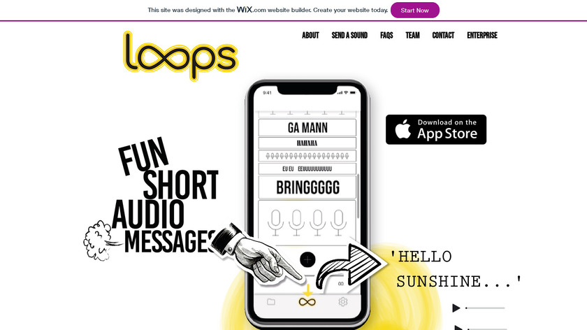 Loops Audio Landing Page