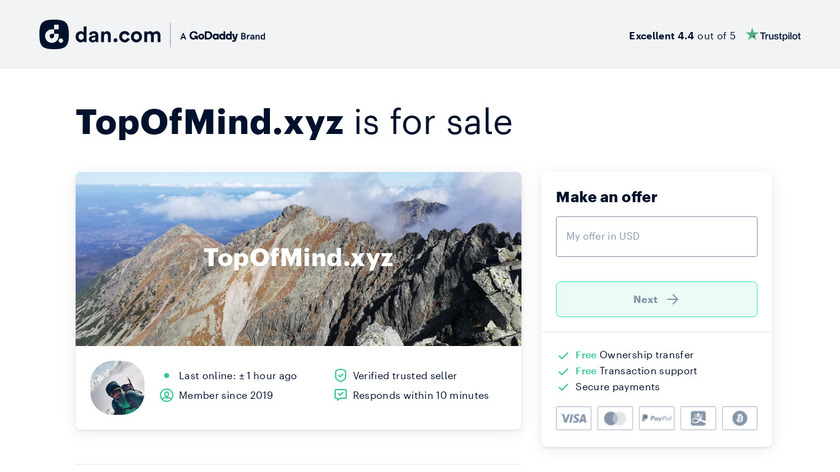 Top of Mind Landing Page