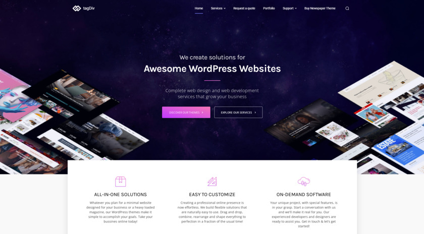 tagDiv Landing Page