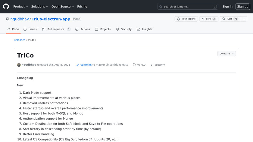 TriCo Landing Page