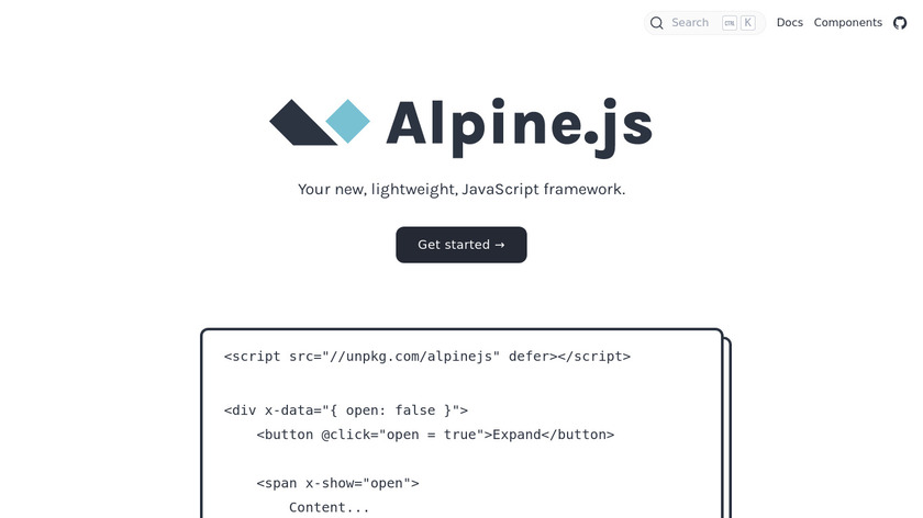 Alpine.js Landing Page