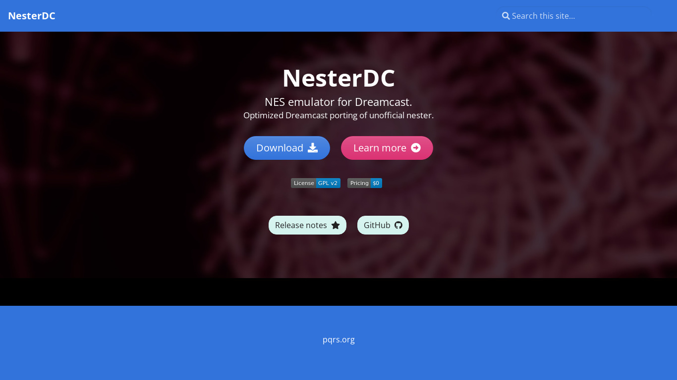 NesterDC Landing page