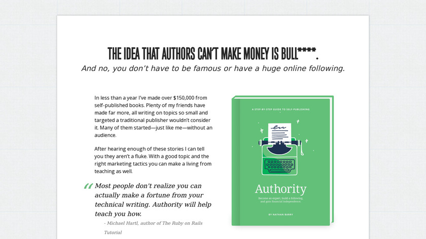 Authority (2nd edition) Landing Page