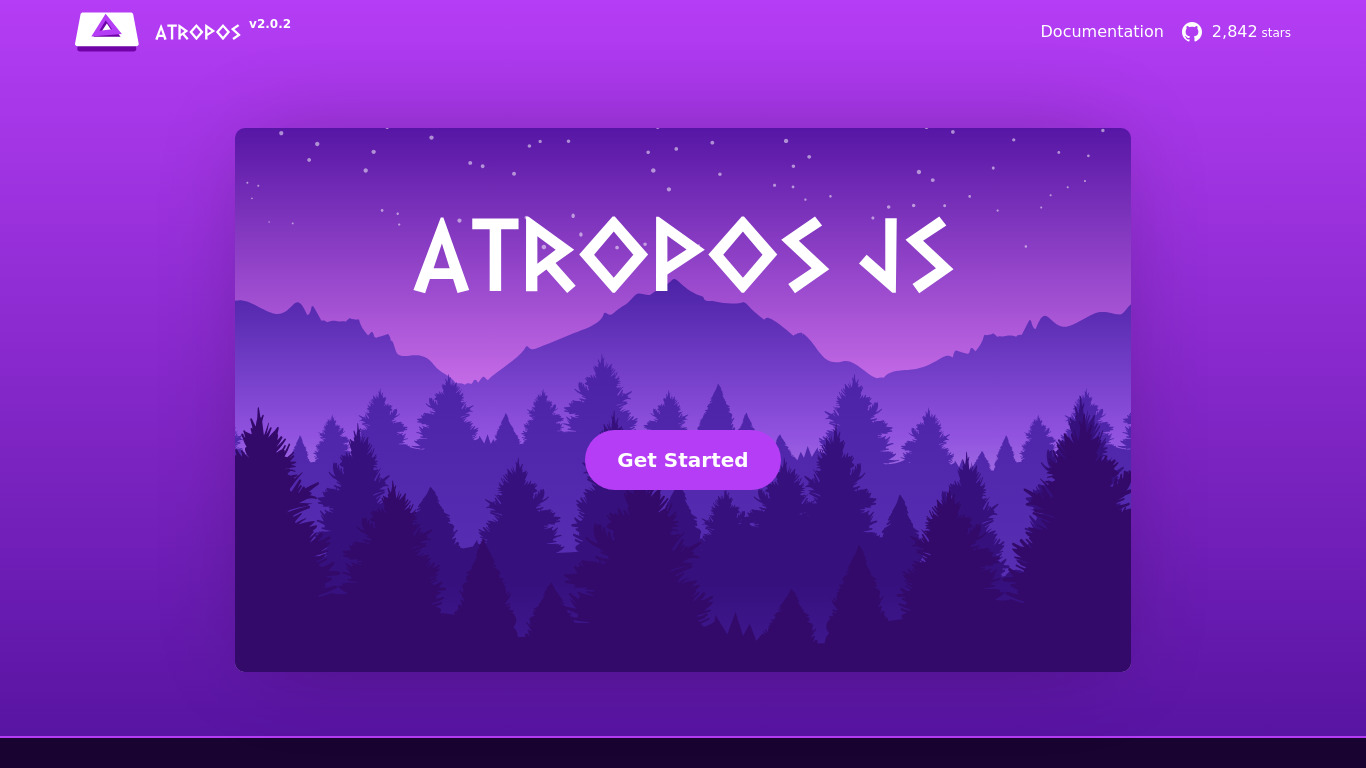 Atropos Landing page