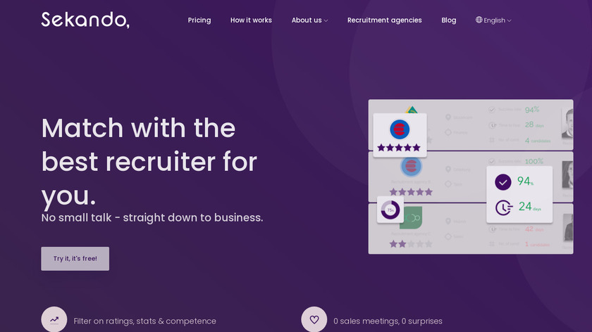 Sekando Landing Page