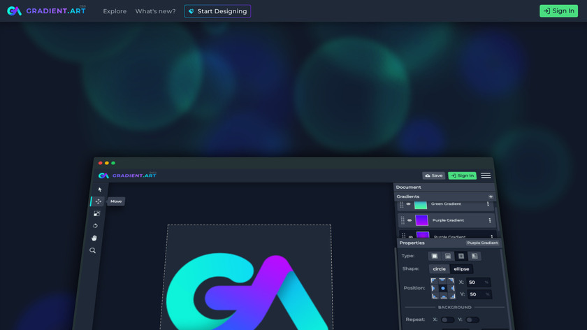 GradientArt Landing Page
