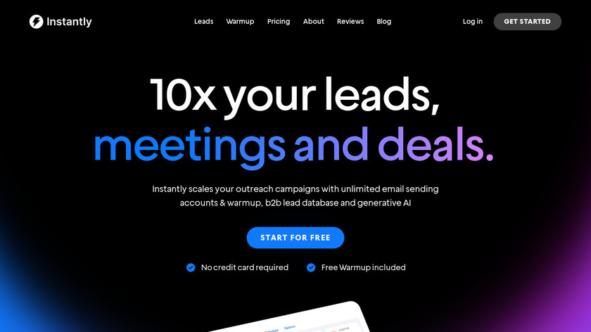 Instantly Landing Page