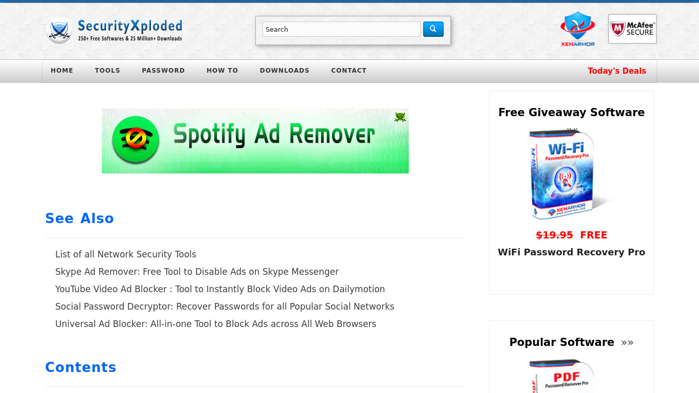 Spotify Ad Remover Landing page