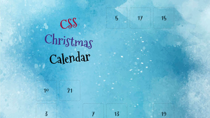 CSS Christmas Calendar image