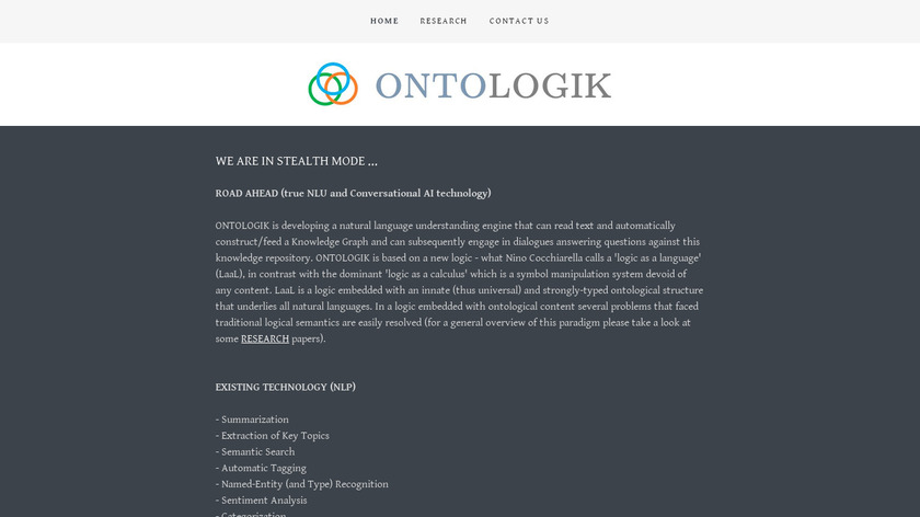 ontologik.ai Landing Page